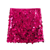 Women's High-Rise Slimming Body Squin Short Skirt In Autumn