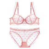 Lace Underwear Pure Summer Thin Female Bra Show Small Side Breast Breathable Bra Sexy Bra