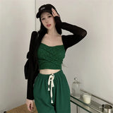 Hot Babes Short Super Fire Small Sling Vest Woman With Hong Kong Flavor New Summer Wrapped Chest Bottom Outside To Put On