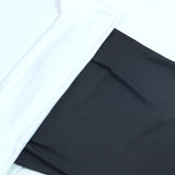 Color Casual Shoulder Dress 2024 Spring New Slimming Bag Hip Skirt-Outfit