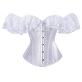 Dress Color Bouquet Body Dress Retro Collar Collar Corset Bra Corset Tset Bra Shaped Lace Short