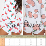 Women Bodysuit Long Sleeve Button Deep V Neck Bodycon Stretch Leotard Button Short Romper Pajamas Onesies Jumpsuit Overalls-Outfit