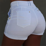 Shorts Women Summer High Waist Jeans Fashion Woman Skinny Short Pants Sexy Ladies Casual Washed Denim