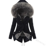 and winter new products cotton hooded slim warm zipper jacket