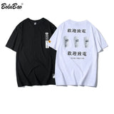 Men T-shirts 2020 Fashion New Male Cotton T Shirts Men's Chinese Alphabet Printing T Shirts Hip Hop Street