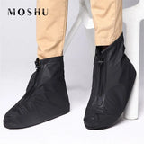 Women Shoes Covers for Rain Boots Ankle High Rainproof Cover PVC Reusable Non-slip Cover for Shoes Internal Waterproof