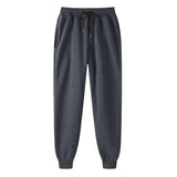 New Solid Color Casual Pants Men Brand Men's Fashion Drawstring Full Length Pants Slim Harajuku Style Pencil Pants