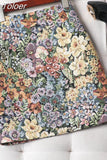 Summer Fashion Vintage Printed Mini Skirts Female Short A-line Ladies High Waist Skirt For
