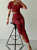 Summer Fashion Temperament Short-Sleeved Suit Women's