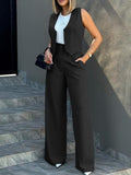 New Fashion Suit Vest Vest Broad Leg Trousers Casual
