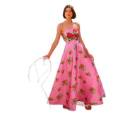 Design Stitched With A Sexy Thoracic Print High-Waisted Dress Evening