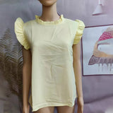 Short Sleeve Backless Lace Up Women Blouse Solid Oversize Large Size 3XL O-neck Lady Blouses Summer Loose Casual