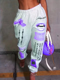 And Winter Explosion Of Women's Clothing 2025 New Printing Fashion Loose Waist Sports Leisure Harun Pants