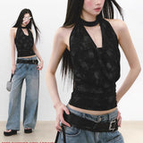 Temperament Sweet And Spicy White Hook Flower Hollow Skirt Folded Lace A Short
