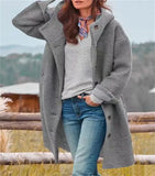 Autumn And Winter Station Long Hair Women's Coat Multi-Color Multi-Code Hooded Coat Outdoor