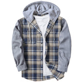 Woven Lattice Men's Shirt 2025 Bumpy Long-Sleeved Cardigan Hooded Multi-Color Multi-Code Fast
