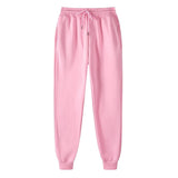 New Solid Color Casual Pants Men Brand Men's Fashion Drawstring Full Length Pants Slim Harajuku Style Pencil Pants