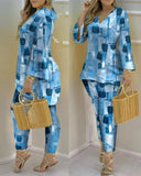 Independent Station New Spring / Summer 2023 Print Fashion 2-Piece Set-Outfit