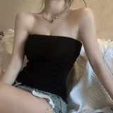 Sexy Bosom Sling Female Summer New Hottie Wearing Waistcoat Short Elastic Sleeveless Top