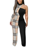Spring And Summer New Women's Irregular Trousers Out-Shoulder Commuting