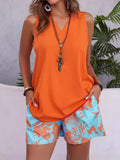Women's Clothing 2025 Spring And Summer New Two-Set Vest Shorts
