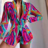 Independent Station New Fashion Fashion Suit Printed Shorts Set Girl-Outfit
