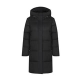 Down Cotton Clothes Winter Dress Female 2024 New Long Thick Cotton-Padded Jacket Advanced Sense Super Good-Looking Black Cotton-Padded Clothes-Outfit