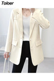 Blazers Women Streetwear All-match Chic Fashion Elegant Casual Fashion Simple New Office Lady Outerwear New