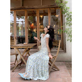Unique Design Feel Beautiful Flowers Tight Waist Skirt Women's Summer Small Fashion A-Word