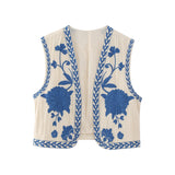 New Embroidery Cardigan Fashion Vest 6895023-Outfit