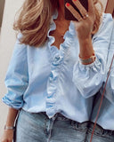 Spring And Summer New Long-Sleeved Leafed