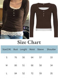 2022 Lace Kawaii Y2K T Shirts Square Neck Crop Top Autumn Harajuku Korean Tee Bow Cute Retro Fairycore Women