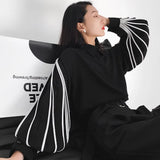 Straight Patchwork Shirt For Women Lapel Lantern Sleeve Colorblock Loose Blouses Female Clothing Style 2022