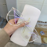 Anti Blue Light Unisex Round Eyeglass Frame Glasses Spectacles Clear Lens Eyewear