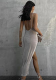 Sexy Straps Slit Long