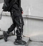 National Fashion Trousers Men's Loose Ribbon Nine Division Of Clothing Men's Korean Version Of Chao Brand Hippy Hallon Leggings-Outfit
