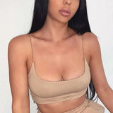 Summer Camis Tanks Tops Sleeveless Cotton Bustier Unpadded Bandeau Bra Vest Crop Top Seamless
