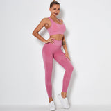 Sports Set Women Fitness Sport Suits GYM Sportswear Shirts High Waist Running Girl Leggings Workout Pants Female