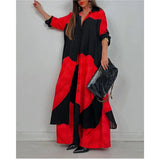 Spring And Autumn New Women's Fashion Casual Color Loose Shirt Trousers Two