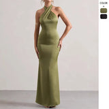 Neck Evening Dress Fashion Temperament Dress Dress Wish Banquet Fashion Party