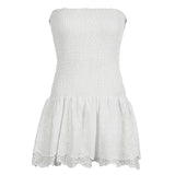 Romantic Sexy Lace Shoulder Corset Dress Niche Design Thin Cash Short Cake