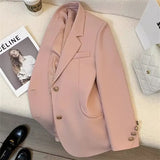 Toloer 2024 New Orange Suit Jacket Female Retro British Style Advanced Design Sense Versatile Small Suit Woman-Outfit