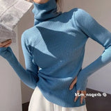 Winter Pullover Women Turtleneck Sweaters Casual Soft Heaps Collar Knit Sweater Women 2022 Basic Tops Warm Jumper