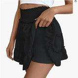 Yoga Clothes 100 Folding Skirt Women High-Waist Sports Short Skirt Dry Outdoor Anti-Walking Tennis