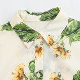Summer Flower Printed Loose Shirt Long-Sleeved Dress 2183072-Outfit