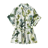Women's New 2025 Fashioned Collared Shirt High-Waisted Trousers