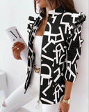 Print Zip Up Regular