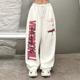 Dance Street Hiphop Slacks Sweating Loose-Ragging Large Print Broad Leg