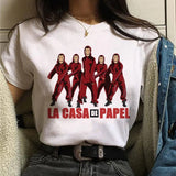 The House of Paper T Shirt New Money Heist Women La Casa De Papel Tshirt Funny Top Tee Fashion Female Clothes