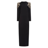 Star Fashion New Heavy Industry Nails Studded Long Dress Dress